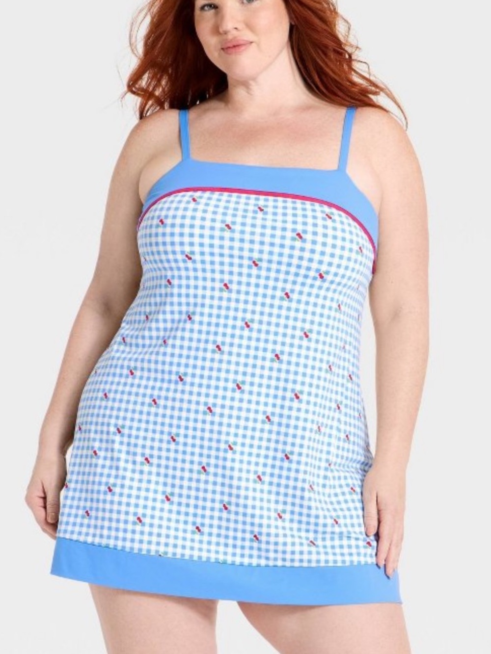all in motion Light Blue Gingham everyday soft active court dress h